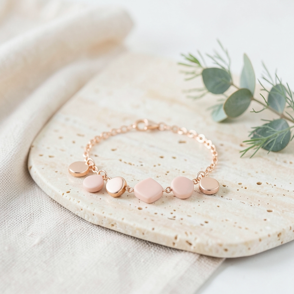 Blush Charm Bracelet